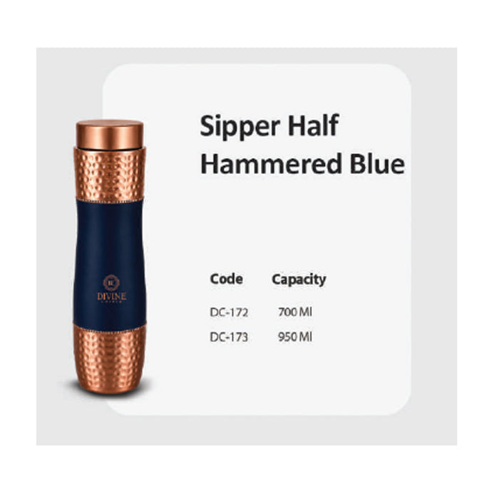 Sipper Half Hammered Blue    DC- 173