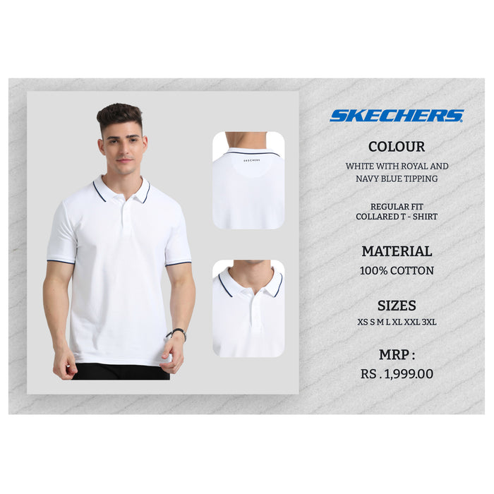 Skechers Collared T- Shirt Tipping