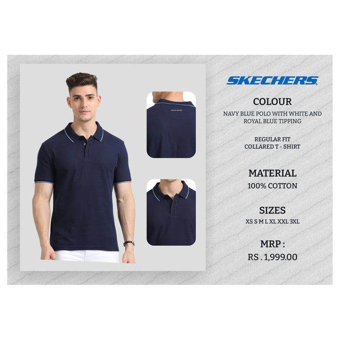 Skechers Collared T- Shirt Tipping