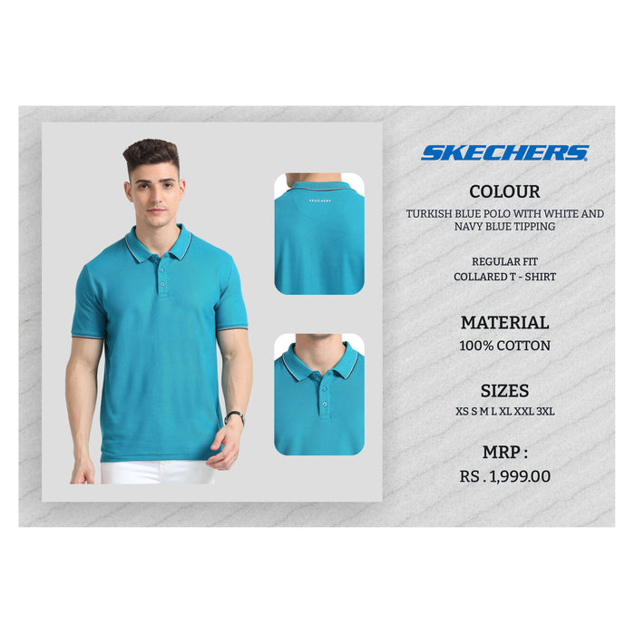 Skechers Collared T- Shirt Tipping