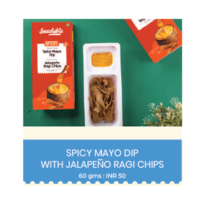 Snackible - Spicy Mayo Dip With Jalapeno Ragi Chips