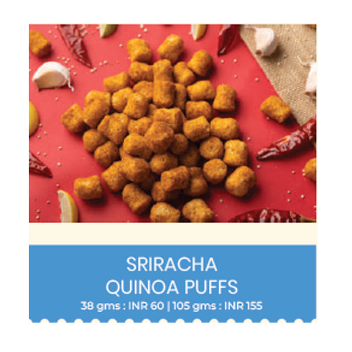 Snackible - Sriracha Quinoa Puffs