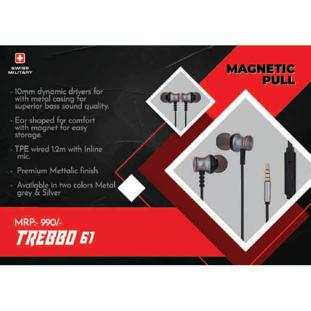 SWISS MILITARY - EARPHONE - TREBB0 61