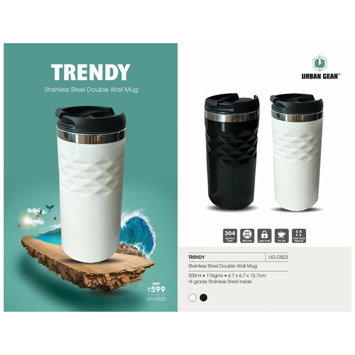 URBAN GEAR Trendy S.S.Travel Mug (300ML)  - UG-DB23