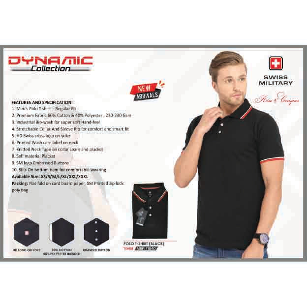 SWISS MILITARY - DYNAMIC COLLECTION- POLO-T-SHIRT -TSH 69