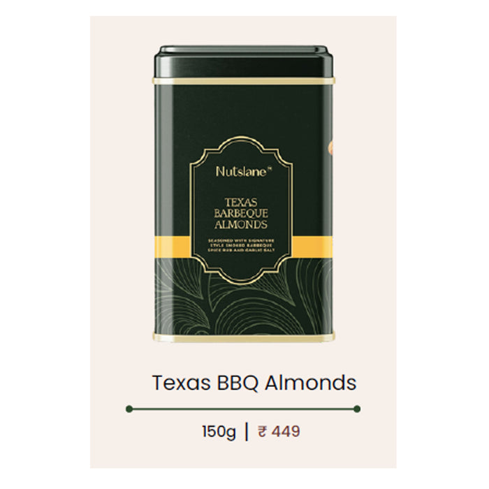 Nutslane - Texas BBQ Almonds  In Tin