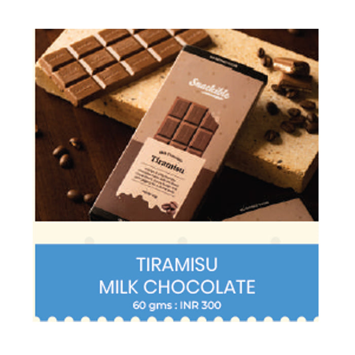 Snackible - Tiramisu Milk Chocolate