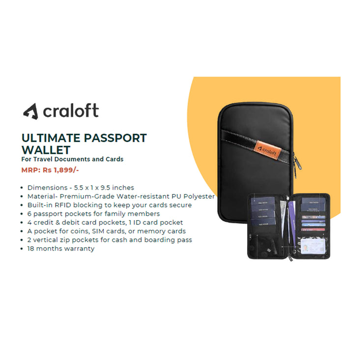 Craloft- Ultimate Passport Wallet