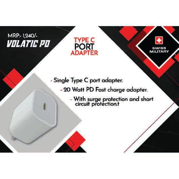 SWISS MILITARY - POWER ADAPTER - VOLTAIC PD 20W