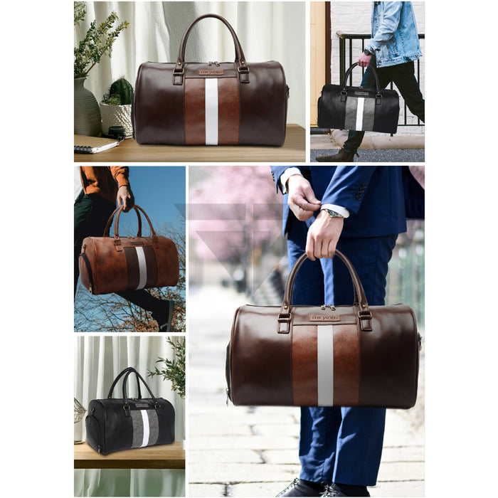 WEEKENDER  FAUX LEATHER DUFFLE (DUFF30)