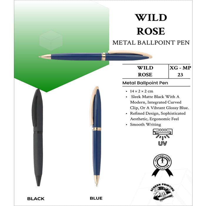 Wild Rose Metal BallPoint Pen XG- MP23