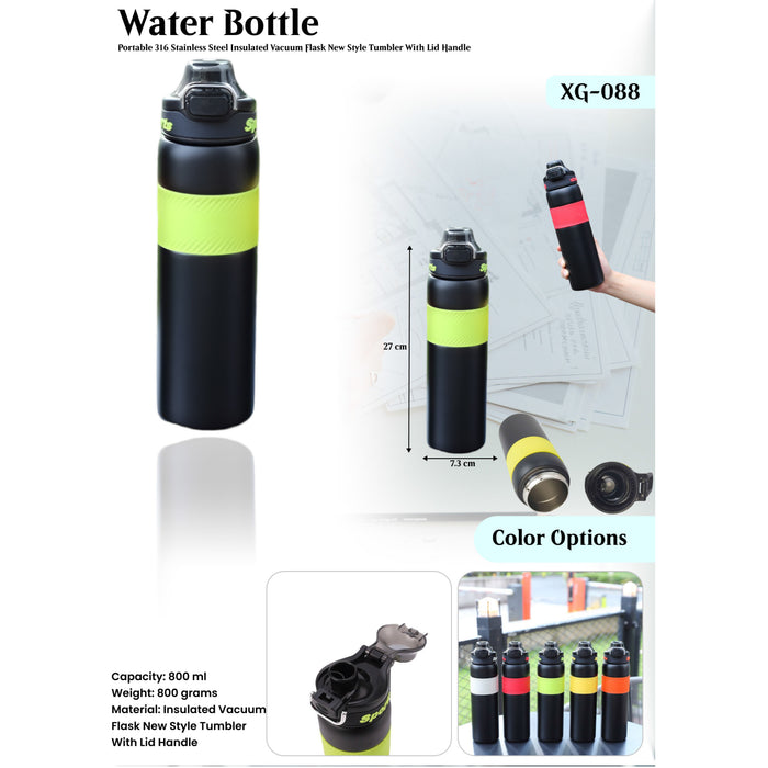 Portable 316 Stainless Steel Insulated Vacuum Flask New Style Tumbler With Lid Handle XG-088