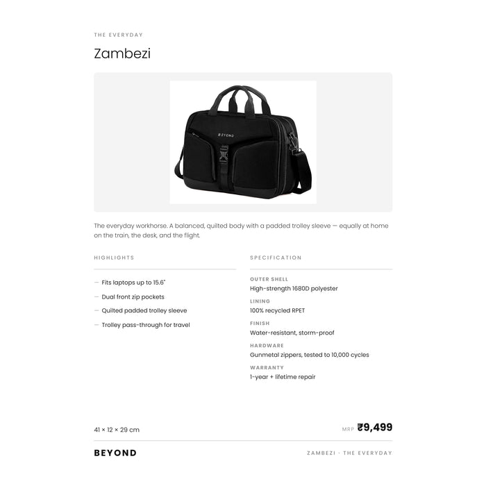 Beyond - Zambezi Messenger Bag