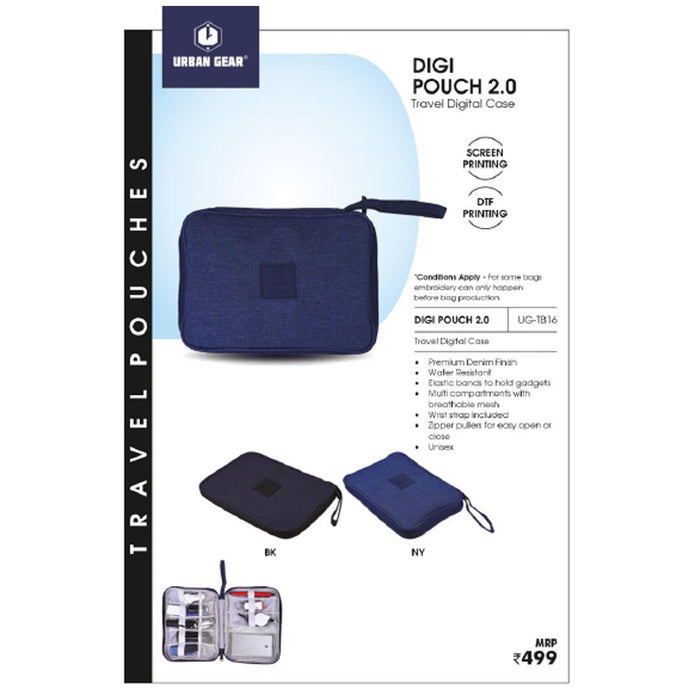 URBAN GEAR - DIGI POUCH 2.0 - Travel Digital Pouch - UG-TB16
