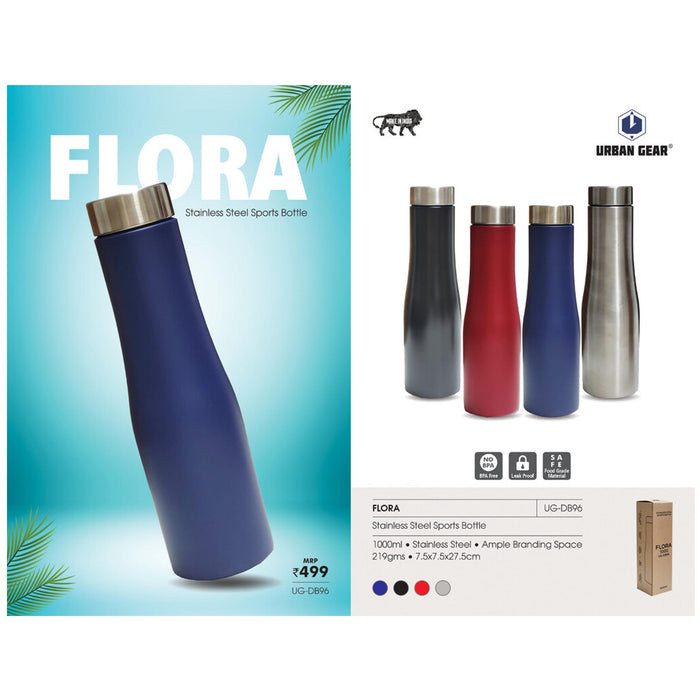 URBAN GEAR - Flora - Stainless Steel Bottle (1000ml)  - UG-DB96