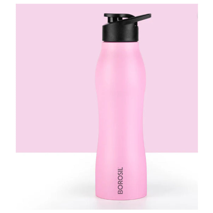 Borosil - Go Grip Pink  Bottle