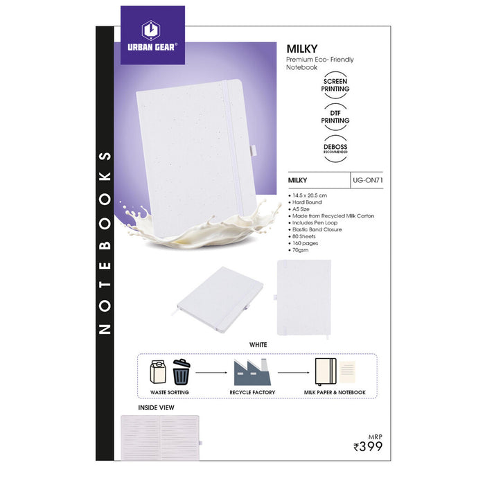 URBAN GEAR -Milky - Eco Book - (From recycle milk carton) - UG-ON71