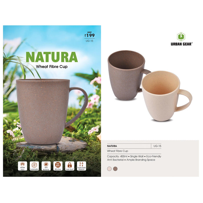 URBAN GEAR - Natura - Wheat Fibre Cup (400ml)  - UG-15