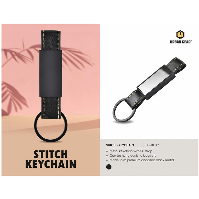 URBAN GEAR - Stitch - Faux Leather Keychain -  UG-KC17