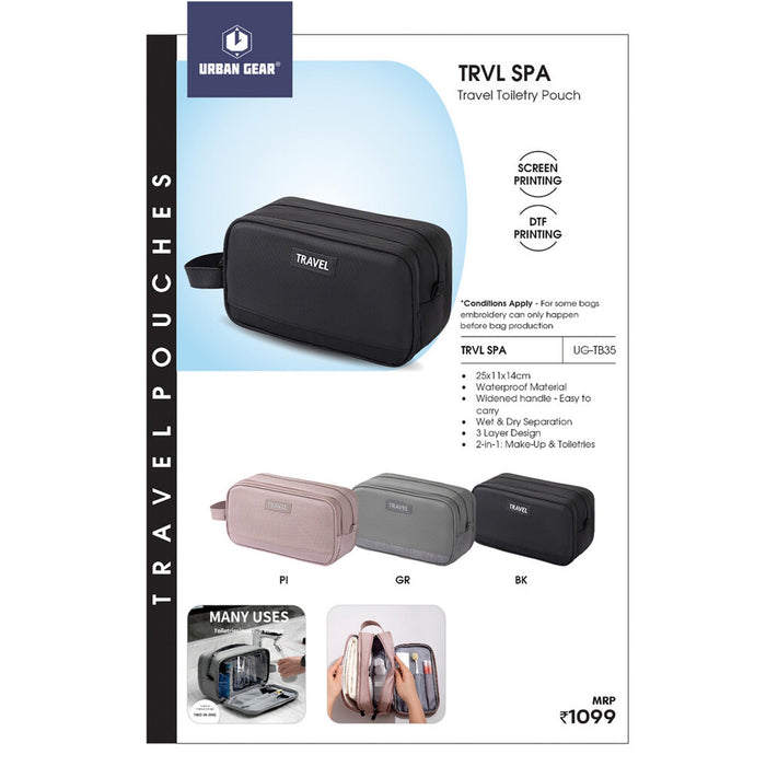 URBAN GEAR -Trvl Spa  - Travel Toiletry Pouch - UG-TB35