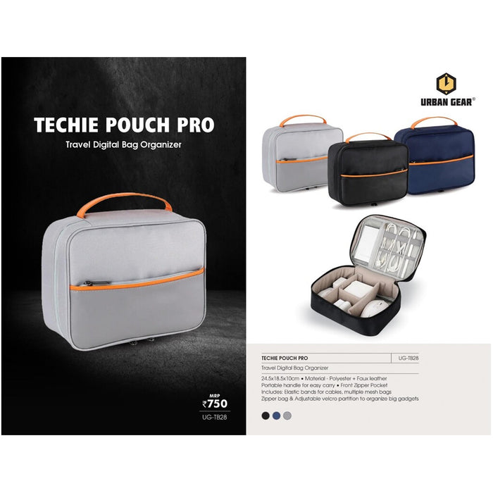 URBAN GEAR - Techie Pouch Pro  - Travel Digital Pouch - UG-TB28