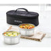 2 Container Carry Fresh SS Insulated Lunch Box (Twilight Flat) - CFSWSET2CL14 - Mudramart Corporate Giftings