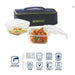 2 Square Microwavable Glass Lunch Box (Classic Flat) - ICYTSQ2320HEC - Mudramart Corporate Giftings