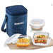 3 Square Microwavable Glass Lunch Box (D'sign) - ICYS3IND320 - Mudramart Corporate Giftings