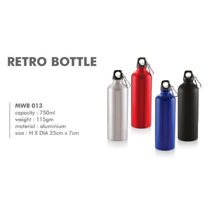 Aluminium Water Bottle - MWB 013 - 750ml - Mudramart Corporate Giftings