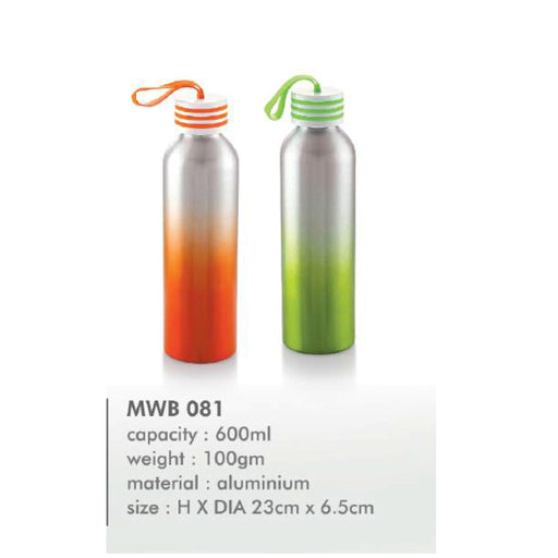 Aluminium Water Bottle - MWB 081 - 600ml - Mudramart Corporate Giftings