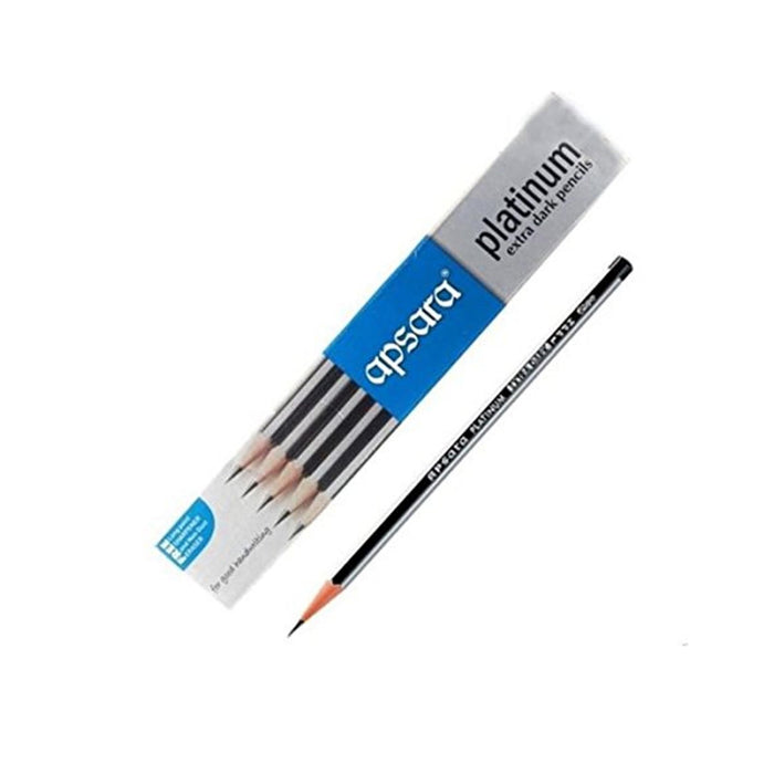 Apsara Platinum Extra Dark Pencils Pack of - 10 - Mudramart Corporate Giftings