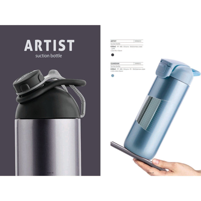 Artist Steel Bottle No Fall Series 450ml - DRIN053 - Mudramart Corporate Giftings