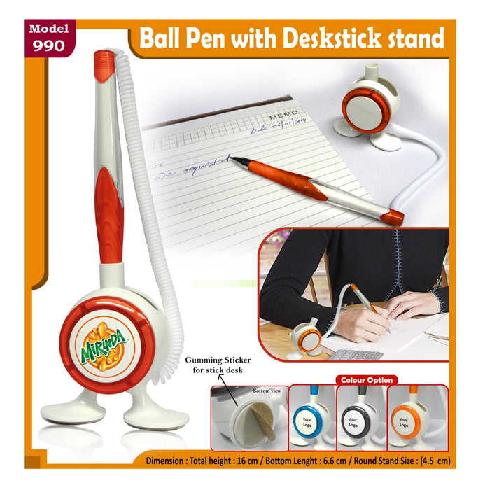 Ball Pen (With Deskstick Pen / Movable Stand) H-990 - Mudramart Corporate Giftings