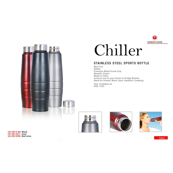Chiller Stainless Steel - Bottle (650ML) - Mudramart Corporate Giftings