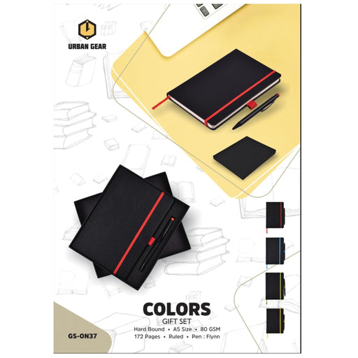Color Stationary Gift Set - Book + Pen - GS-ON37 - Mudramart Corporate Giftings