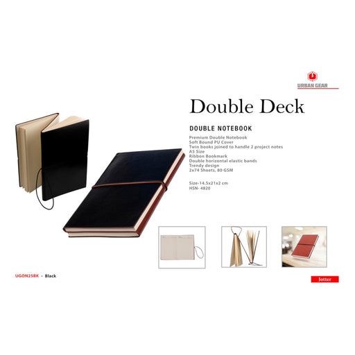 Double Deck Note Books - Mudramart Corporate Giftings
