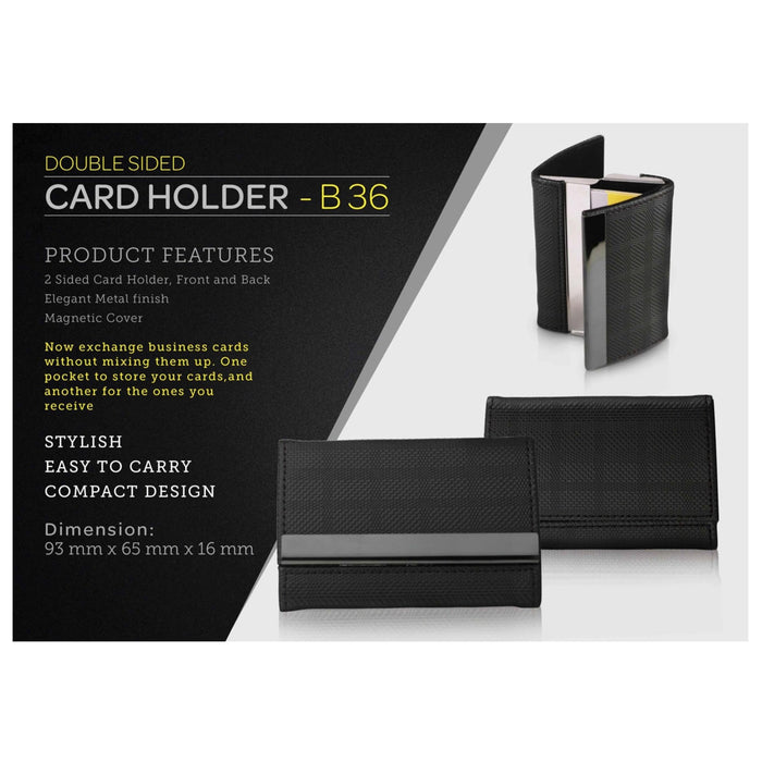 Double side card holder - B 36 - Mudramart Corporate Giftings