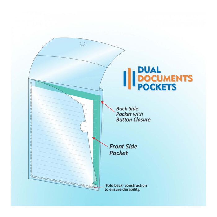 Dual Documents Pockets - A4 (CH402), Pack of 4 - Mudramart Corporate Giftings