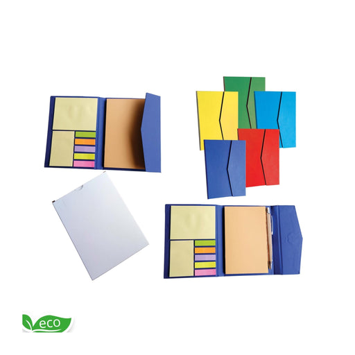 Eco-Friendly DIARY Pad With Sticky Note AND Magnetic cover - Mudramart Corporate Giftings