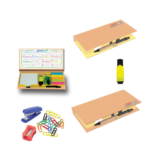 Eco-Friendly Stationery Kit With Sticky Note Pad - Mudramart Corporate Giftings