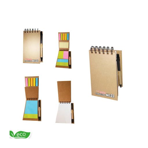 Eco-Friendly Wiro Note Pad With Sticky Note - Mudramart Corporate Giftings
