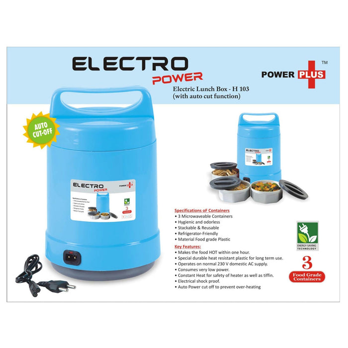 Electro Power: Electric Lunch Box With Auto-Cut Function - H103 - Mudramart Corporate Giftings