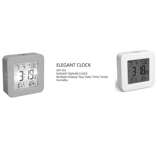 Elegant Square Clock - GM-253 - Mudramart Corporate Giftings