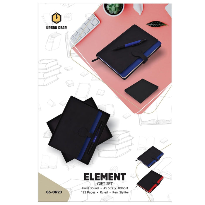 Element Stationary Gift Set - Book + Pen - GS-ON23 - Mudramart Corporate Giftings