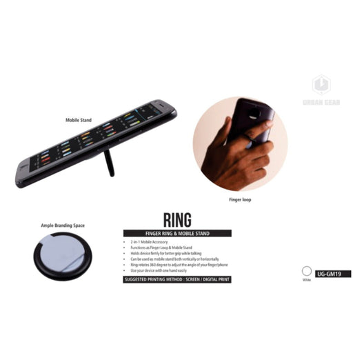 Finger Ring & Mobile Stand - UG-GM19 - Mudramart Corporate Giftings