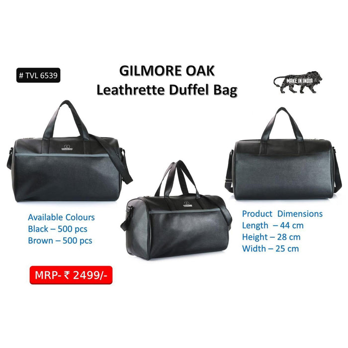 Gilmore Oak Leathrette Duffle Bag - TVL 6539 - Mudramart Corporate Giftings