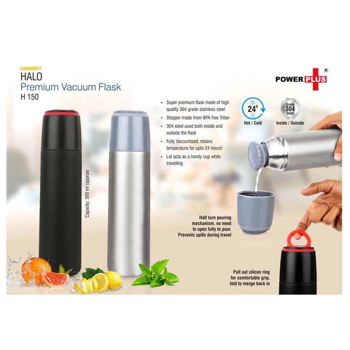 Halo Premium Vacuum Flask - 500 ml - H150 - Mudramart Corporate Giftings