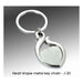 Heart Shape Metal Key Chain - J20 - Mudramart Corporate Giftings