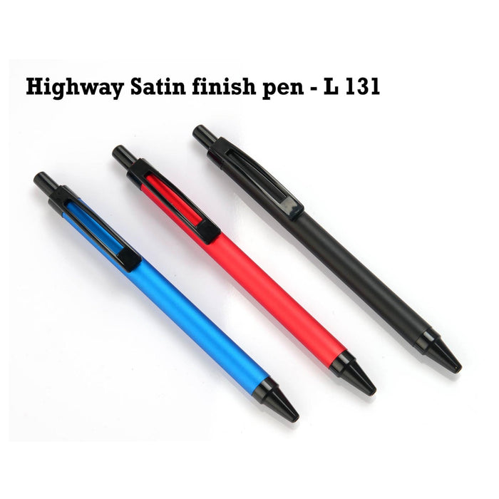 Highway Satin Finish Pen - L131 - Mudramart Corporate Giftings