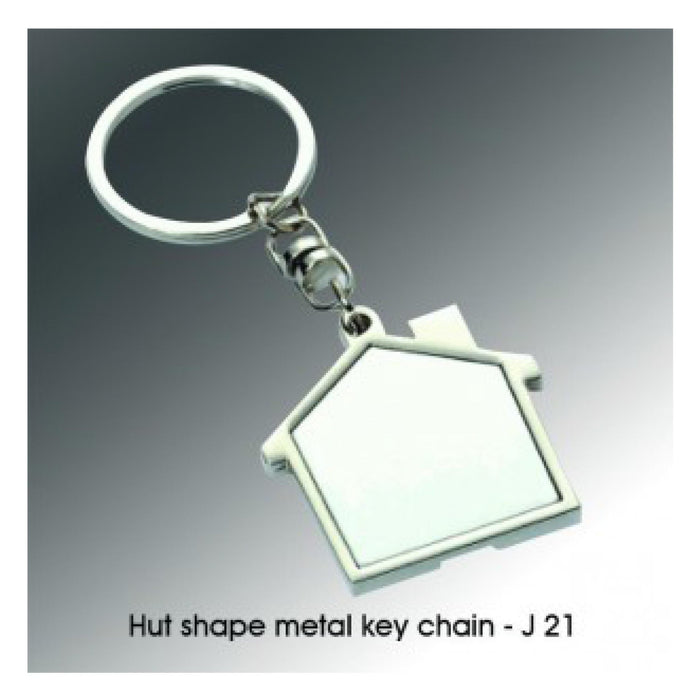 Hut Shape Metal Key Chain - J21 - Mudramart Corporate Giftings